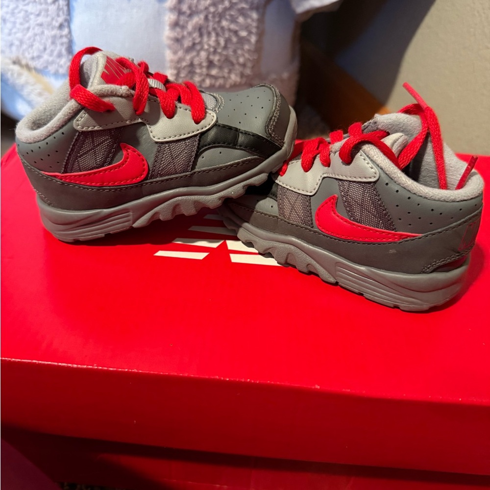 Nike Air Trainer SC (TD) Bo Jackson 579808-001 Grey Red Black Toddler Size 5c